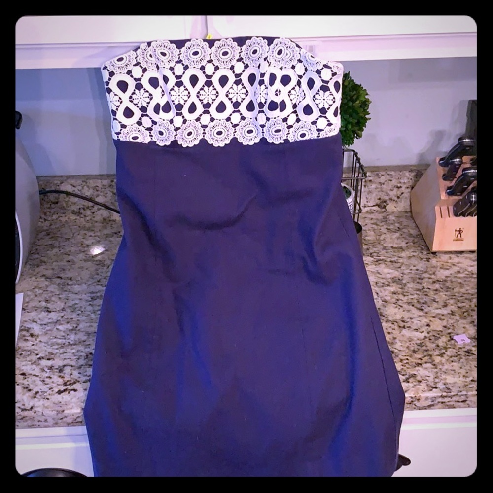 Lily Pulitzer strapless dress. Size 10